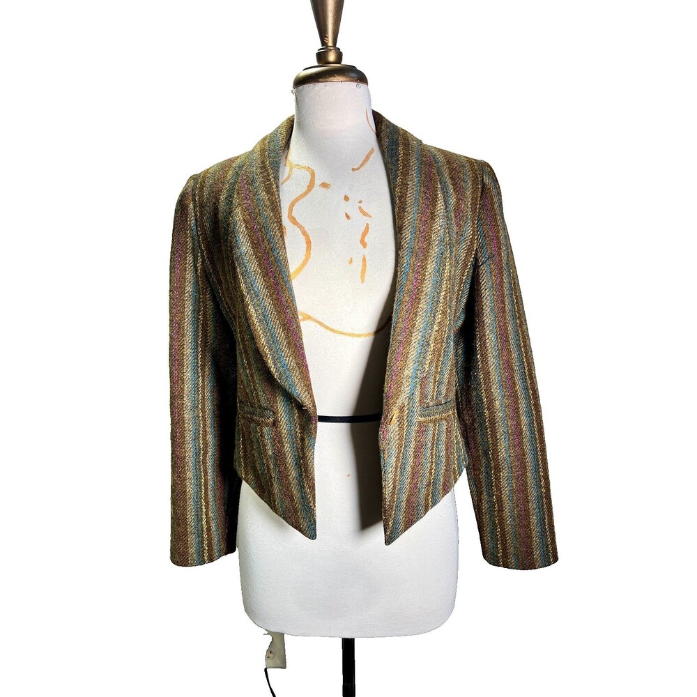 Henry Grethel Blazer Size 8 Women's 80's Vintage Wool Dark Academia Ivy League